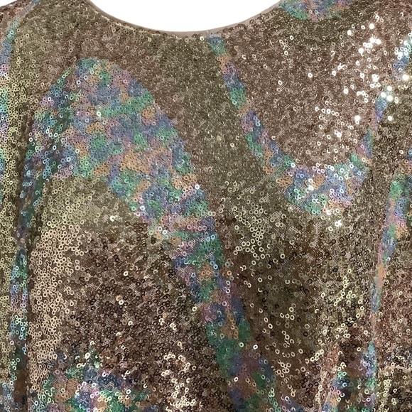 H&M Rose Gold Sequin Dress - Size XL - Picture 8 of 12
